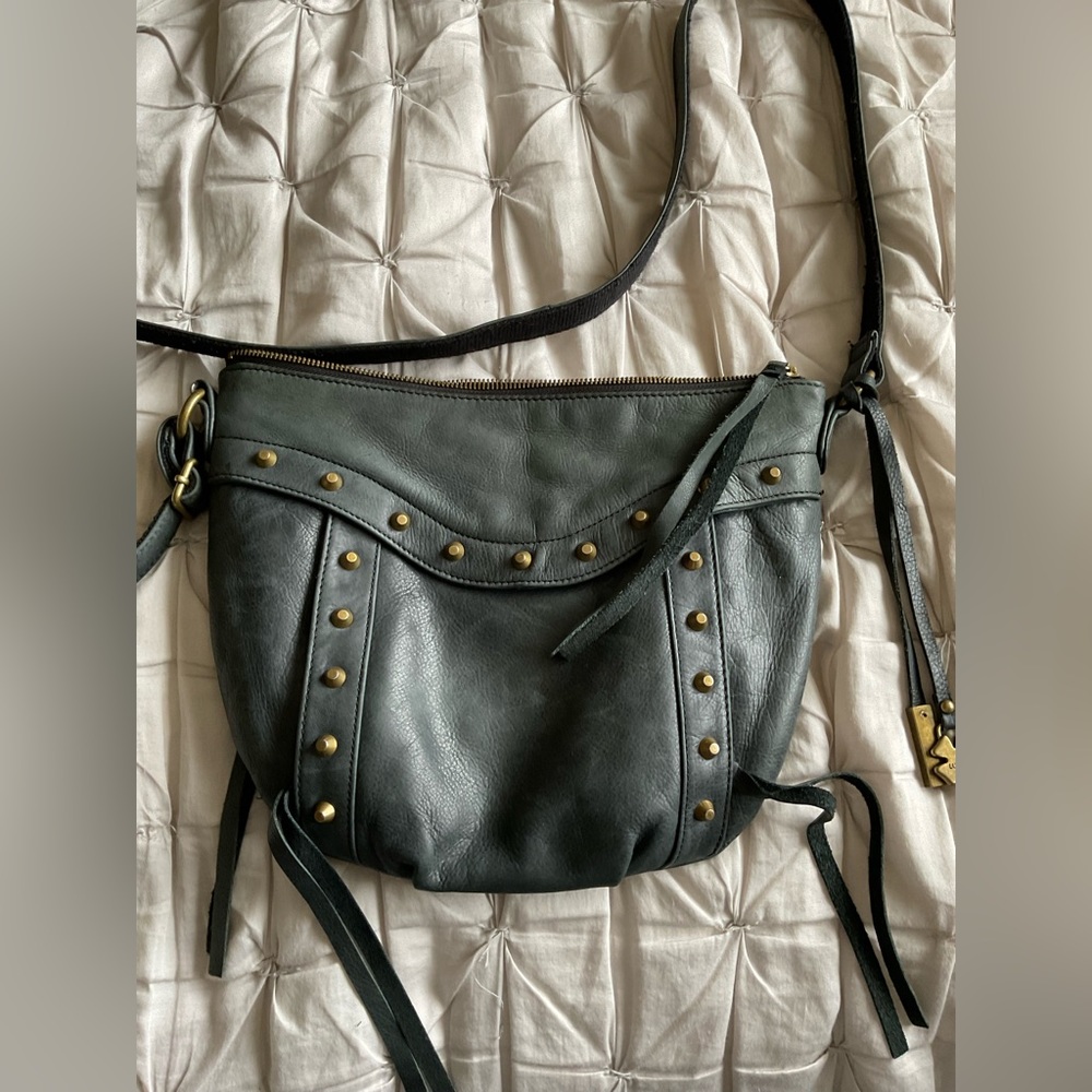 Lucky Brand saddle leather crossbody bag